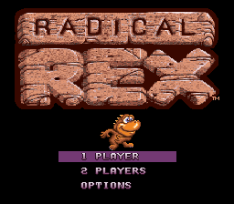 Radical Rex Title Screen